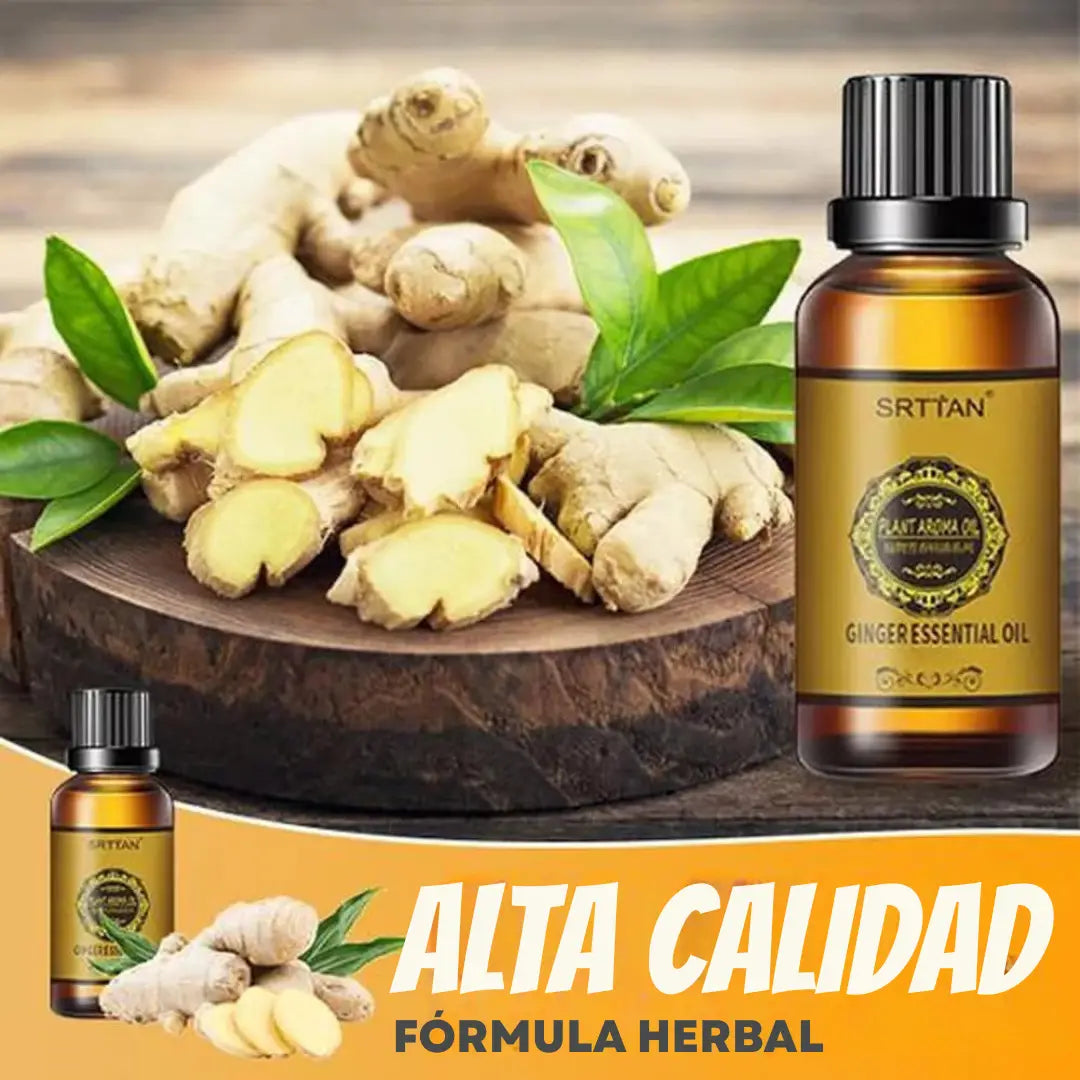ACEITE DE JENGIBRE - DRENAJE LINFATICO GingerSlim "EL PODER DE SENTIRTE INCREIBLE"