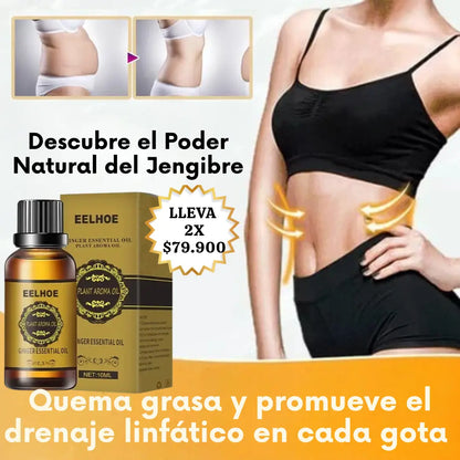 ACEITE DE JENGIBRE - DRENAJE LINFATICO GingerSlim "EL PODER DE SENTIRTE INCREIBLE"
