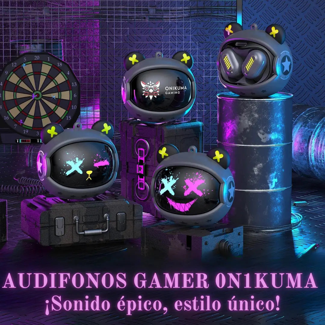 AUDÍFONOS GAMER 0N1KUMA ¡Sonido épico, estilo único!